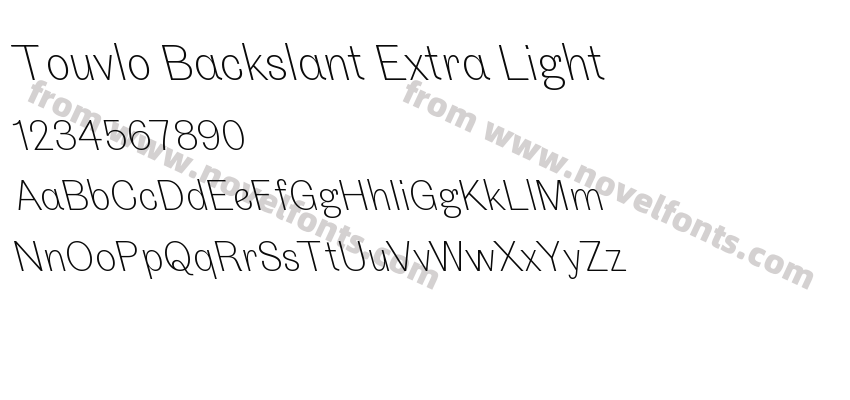 Touvlo Backslant Extra LightPreview