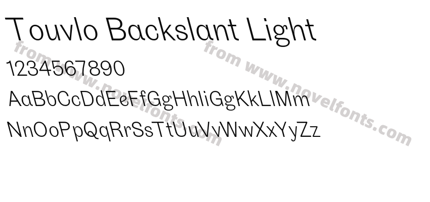Touvlo Backslant LightPreview
