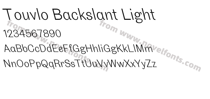 Touvlo Backslant LightPreview
