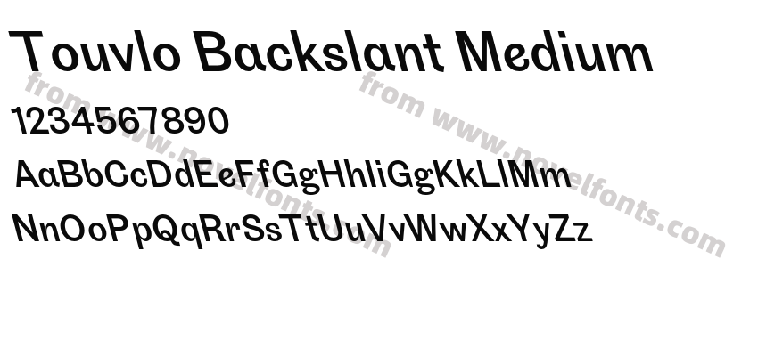 Touvlo Backslant MediumPreview