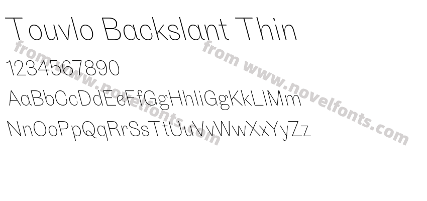 Touvlo Backslant ThinPreview