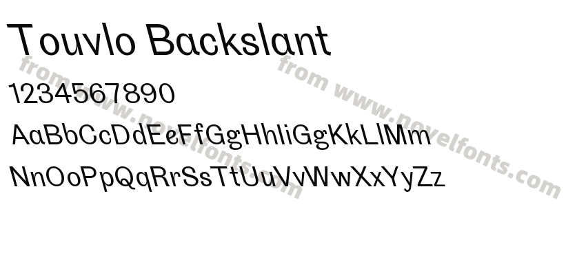 Touvlo BackslantPreview