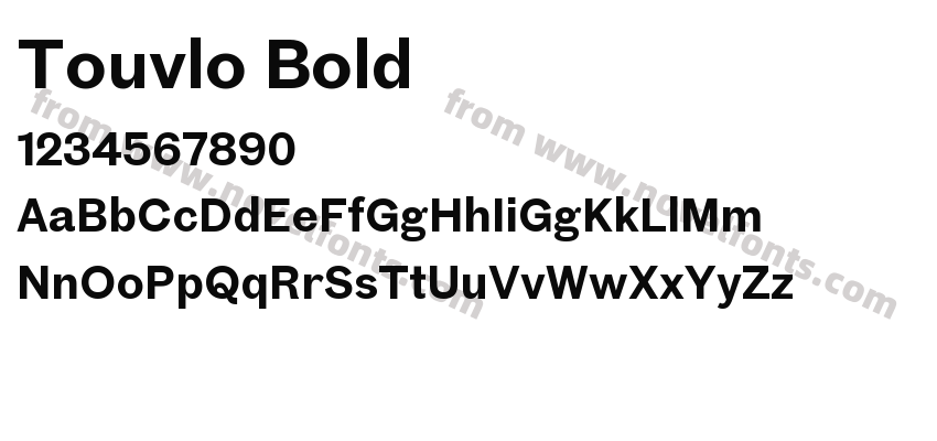 Touvlo BoldPreview