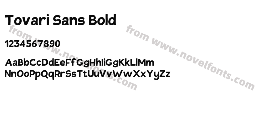 Tovari Sans BoldPreview