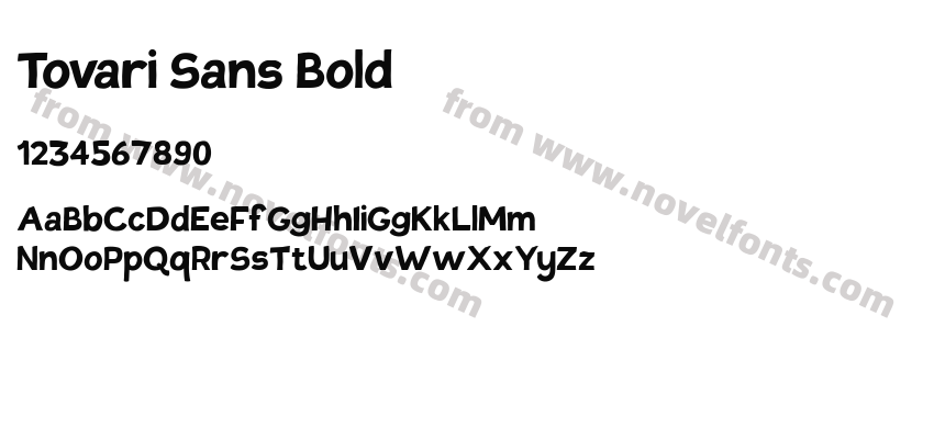 Tovari Sans BoldPreview