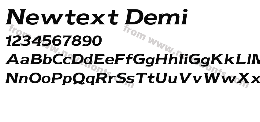 Newtext DemiPreview