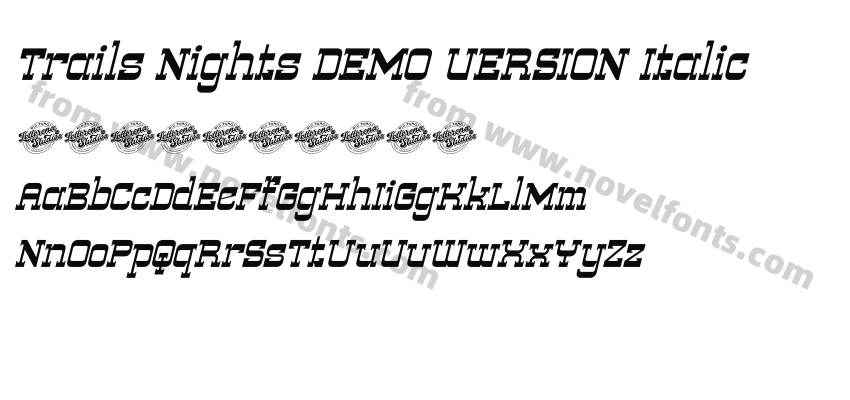 Trails Nights DEMO VERSION ItalicPreview