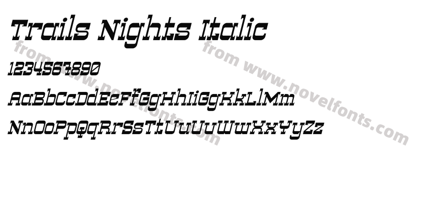 Trails Nights ItalicPreview