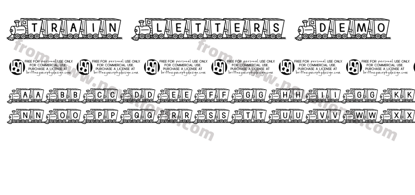 Train Letters DemoPreview