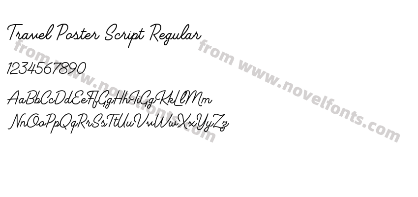 Travel Poster Script RegularPreview