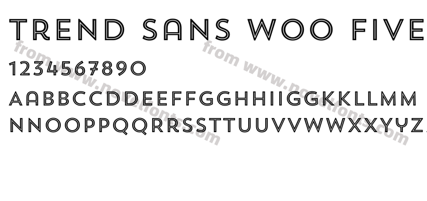 Trend Sans W00 FivePreview