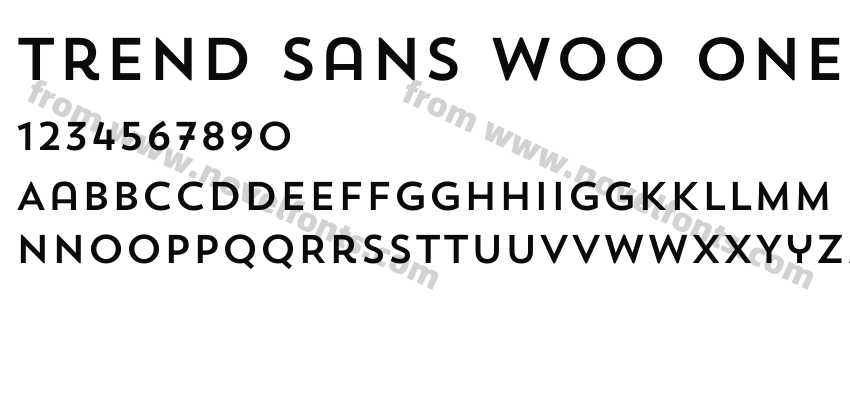 Trend Sans W00 OnePreview