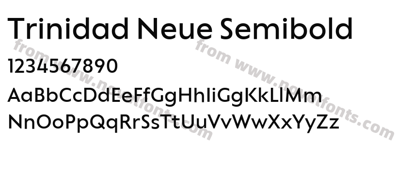 Trinidad Neue SemiboldPreview