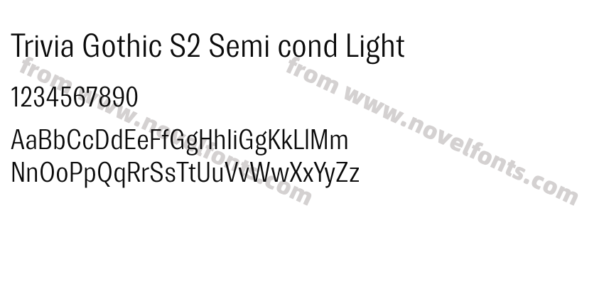 Trivia Gothic S2 Semi cond LightPreview