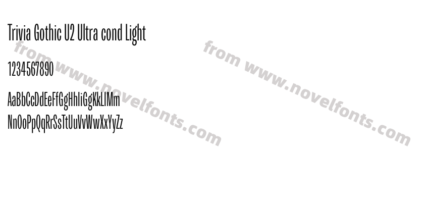 Trivia Gothic U2 Ultra cond LightPreview