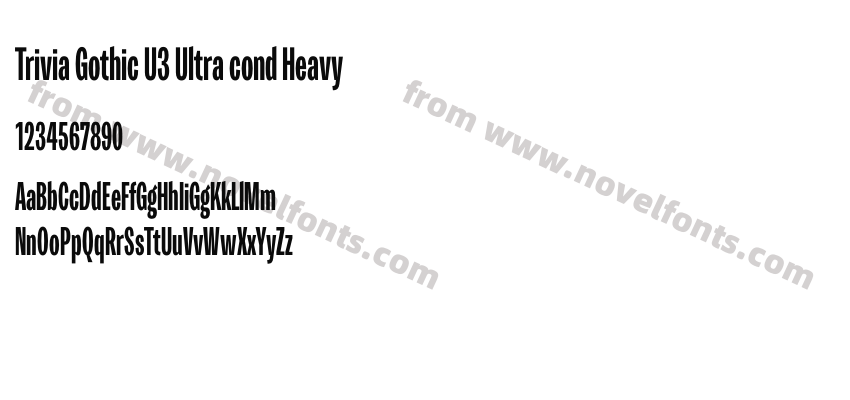 Trivia Gothic U3 Ultra cond HeavyPreview