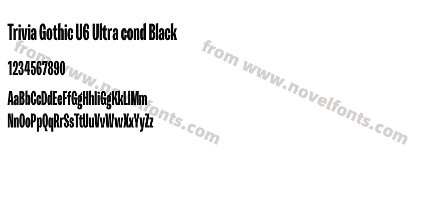 Trivia Gothic U6 Ultra cond BlackPreview