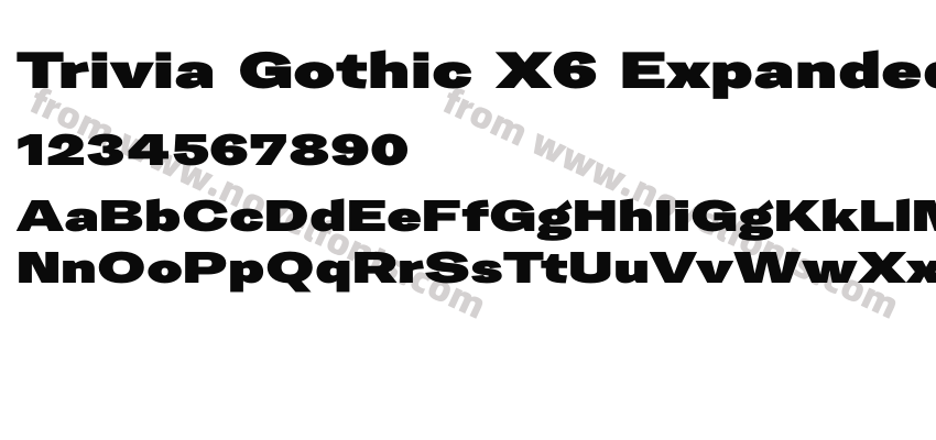 Trivia Gothic X6 Expanded BlackPreview