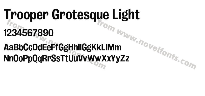Trooper Grotesque LightPreview
