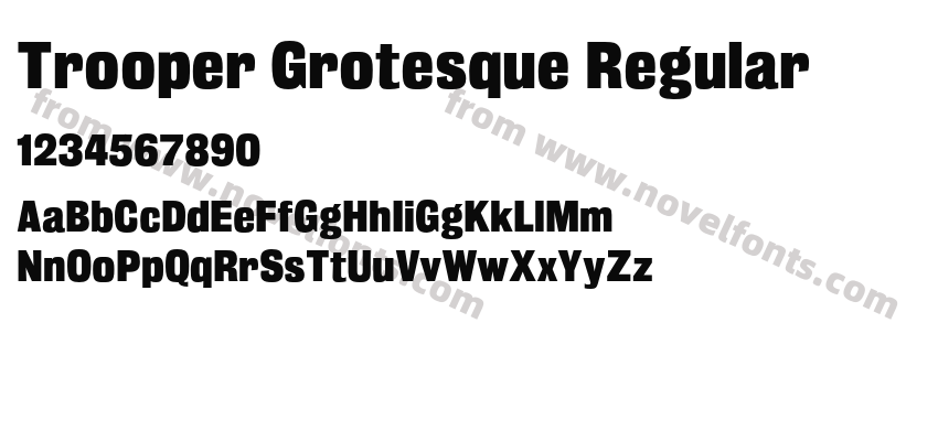 Trooper Grotesque RegularPreview