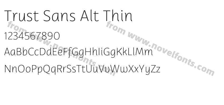 Trust Sans Alt ThinPreview