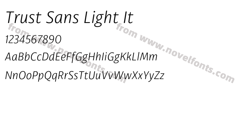 Trust Sans Light ItPreview