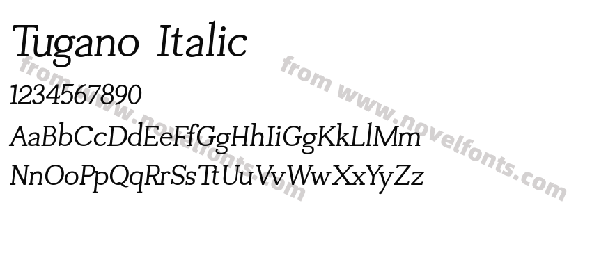 Tugano ItalicPreview