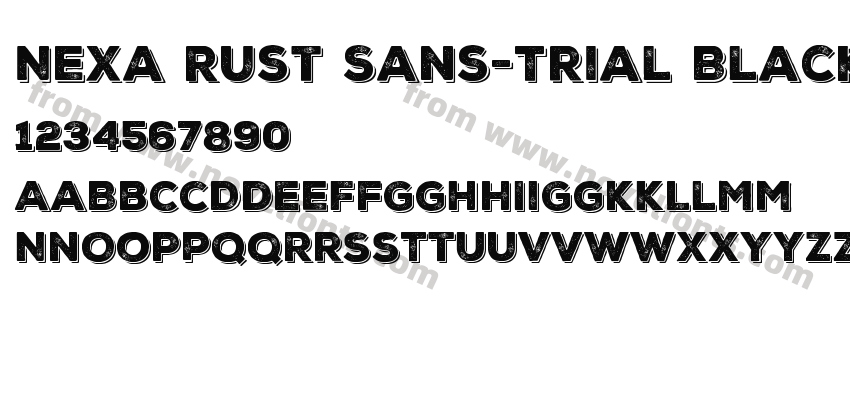 Nexa Rust Sans-Trial Black ShadPreview