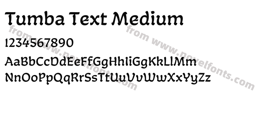 Tumba Text MediumPreview
