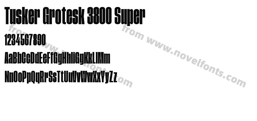 Tusker Grotesk 3800 SuperPreview