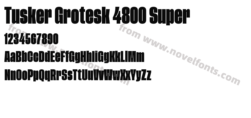 Tusker Grotesk 4800 SuperPreview