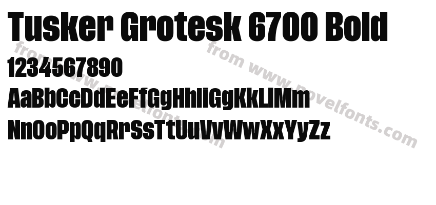 Tusker Grotesk 6700 BoldPreview
