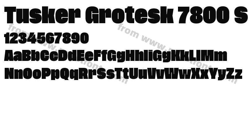 Tusker Grotesk 7800 SuperPreview