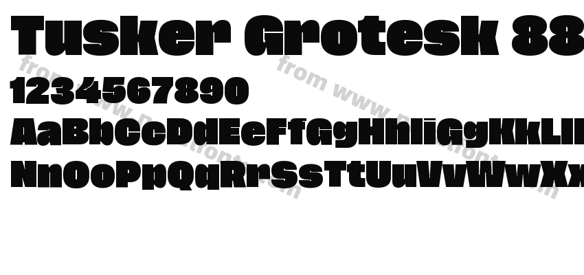 Tusker Grotesk 8800 SuperPreview