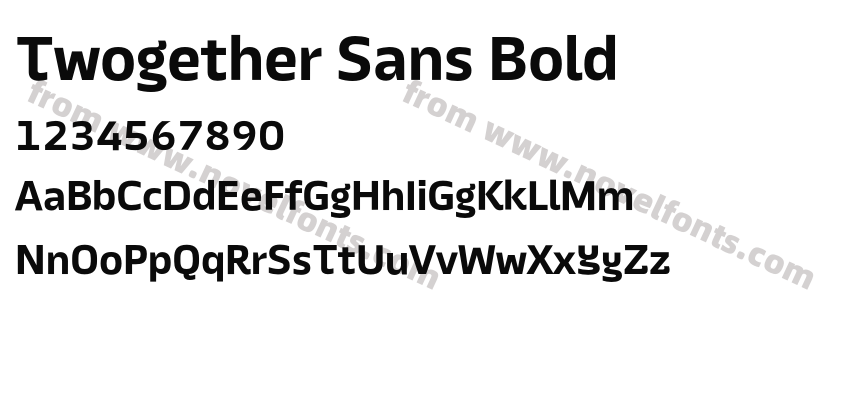 Twogether Sans BoldPreview