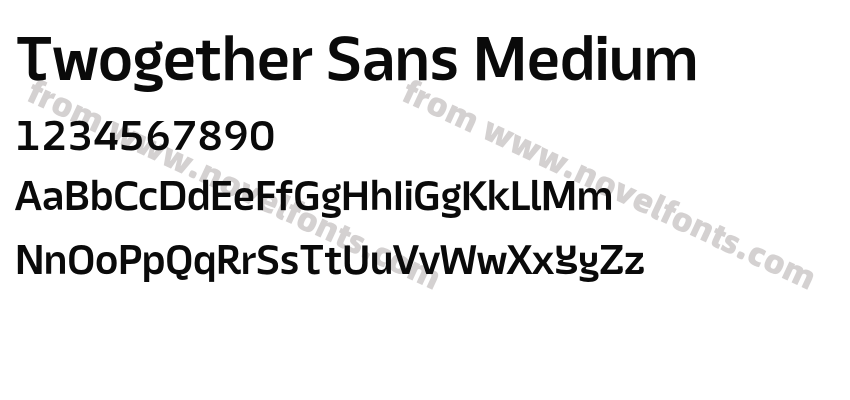 Twogether Sans MediumPreview