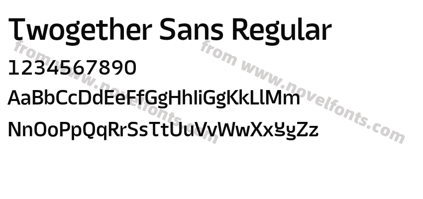 Twogether Sans RegularPreview