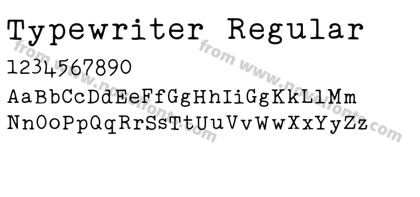 Typewriter RegularPreview