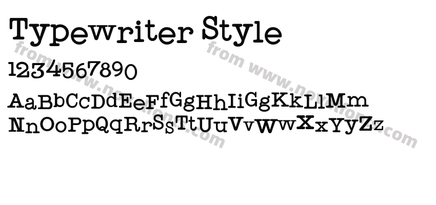 Typewriter StylePreview