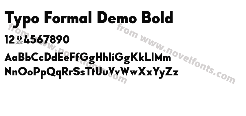 Typo Formal Demo BoldPreview