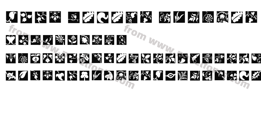 Typo Jewels Squares InversPreview