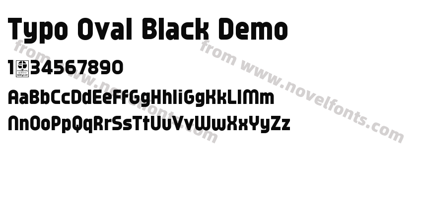 Typo Oval Black DemoPreview