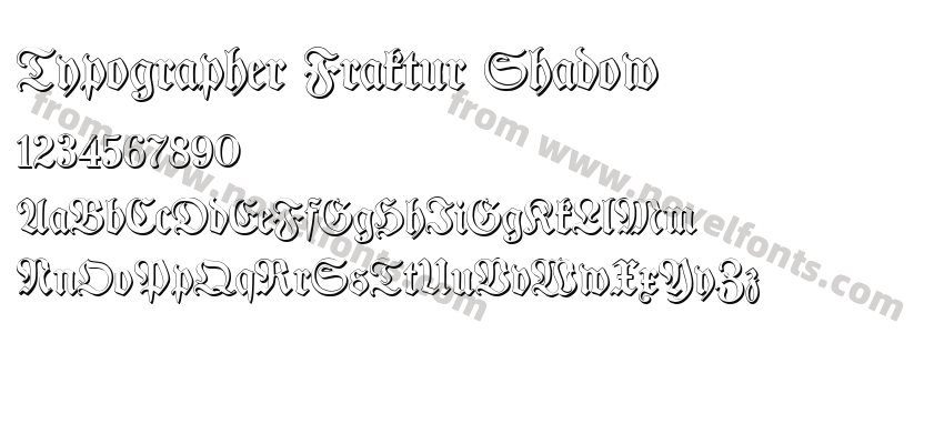 Typographer Fraktur ShadowPreview