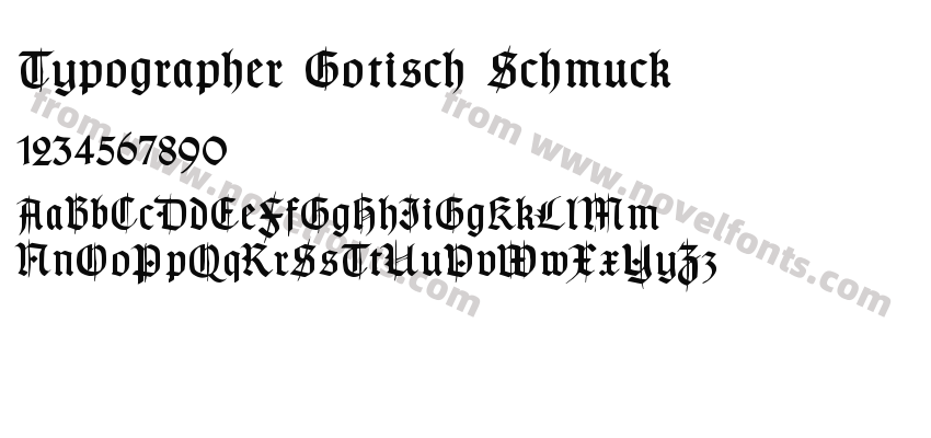 Typographer Gotisch SchmuckPreview