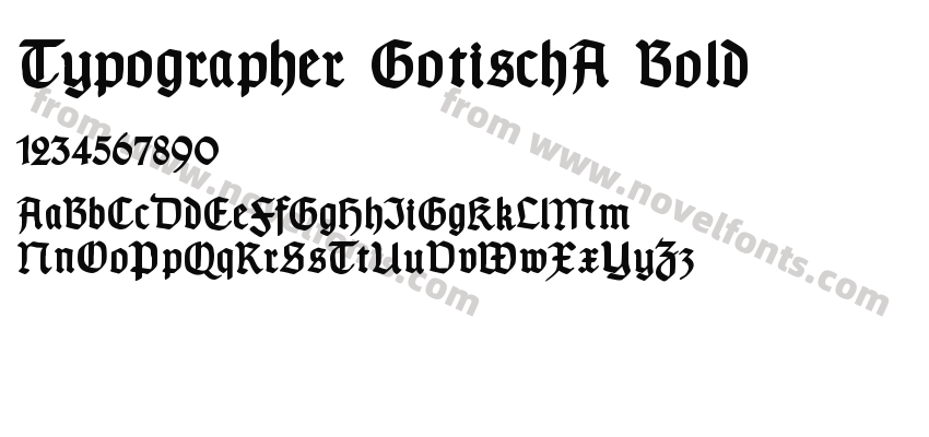 Typographer GotischA BoldPreview
