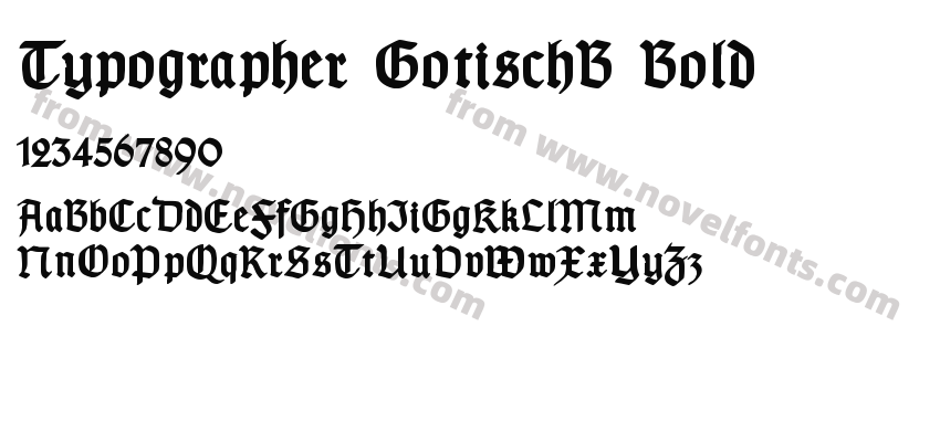 Typographer GotischB BoldPreview