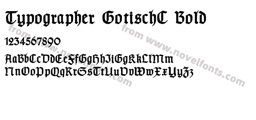 Typographer GotischC BoldPreview