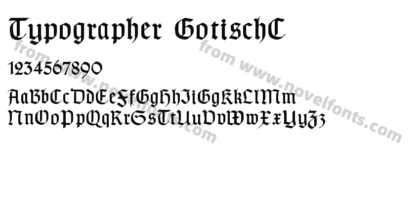 Typographer GotischCPreview