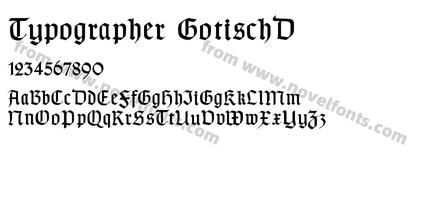 Typographer GotischDPreview