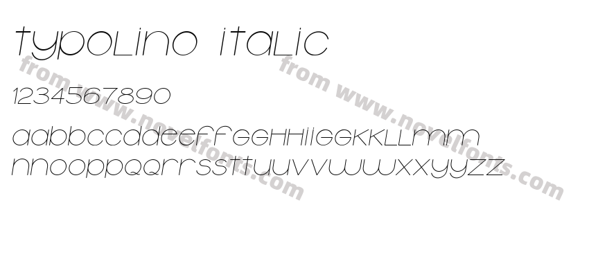 Typolino ItalicPreview